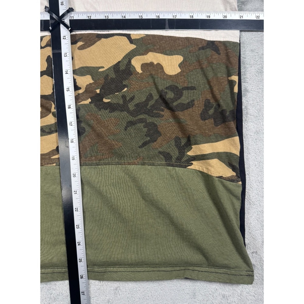 Crooks Castles Medusa Camo Colorblock T-Shirt Black Green Men Large RN143527 - Picture 3 of 7